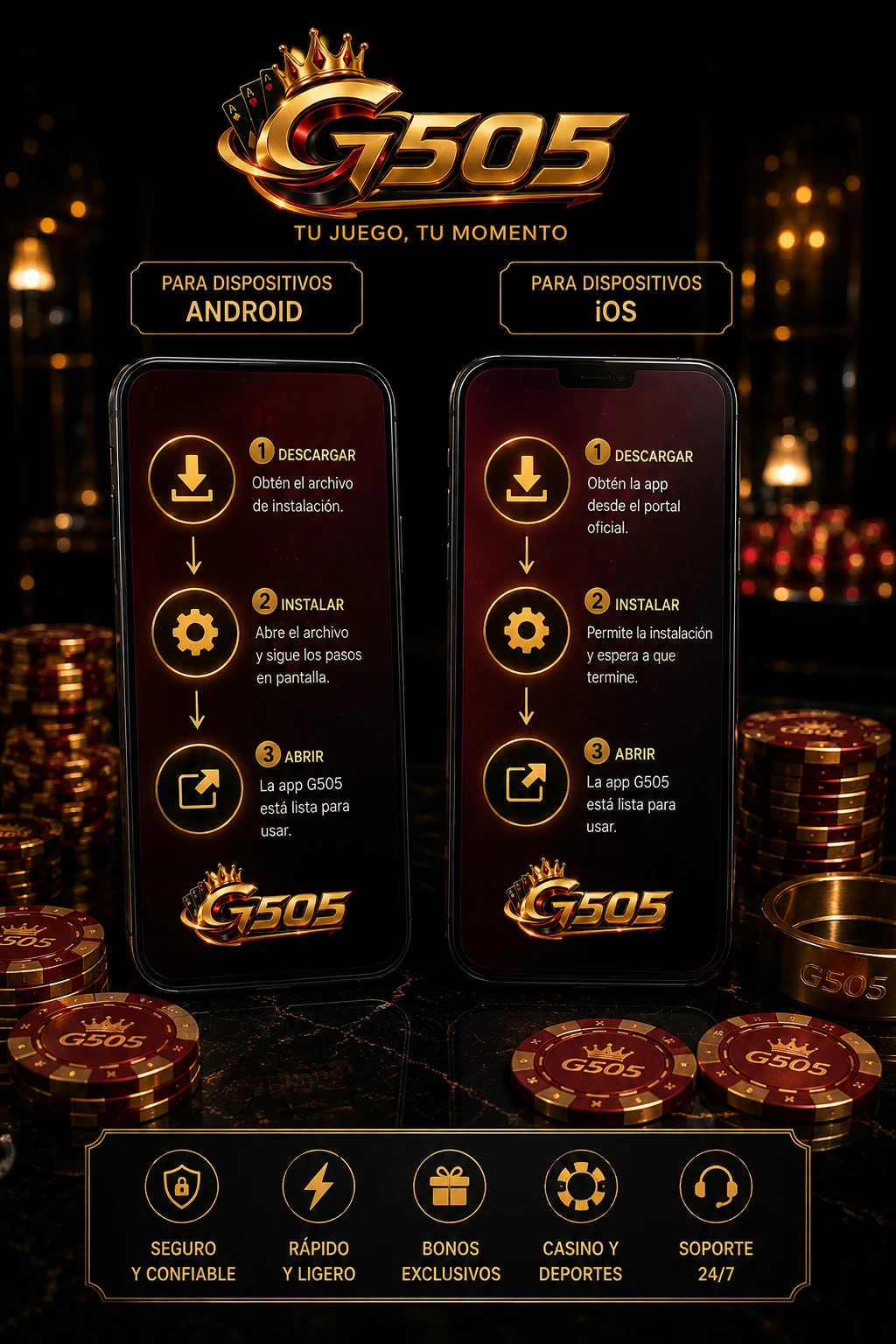 Acceso móvil para Android y iOS
