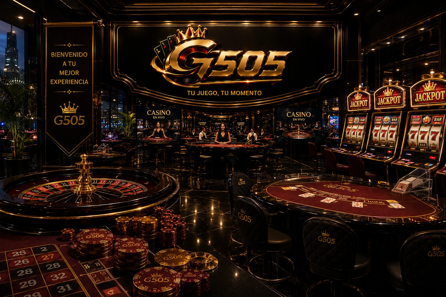 Entrada al lobby de G505 Casino
