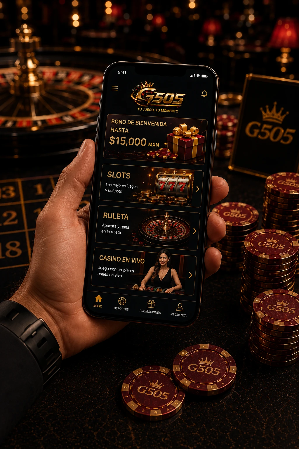 G505 Casino desde el celular
