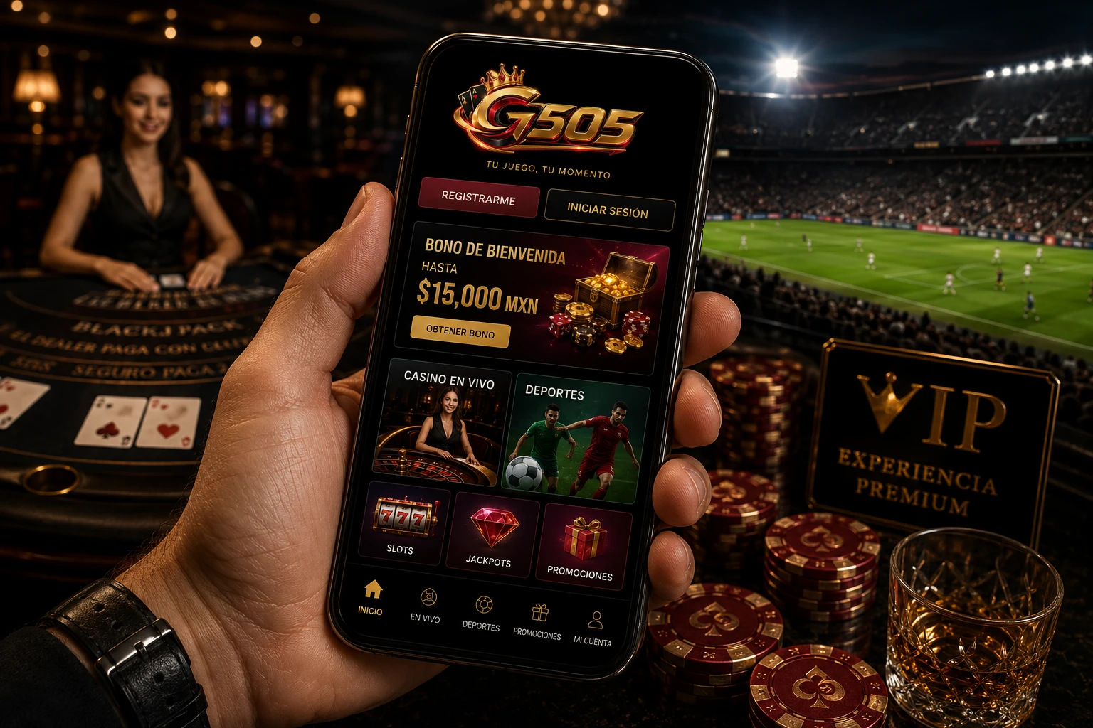 Casino móvil y eventos en vivo