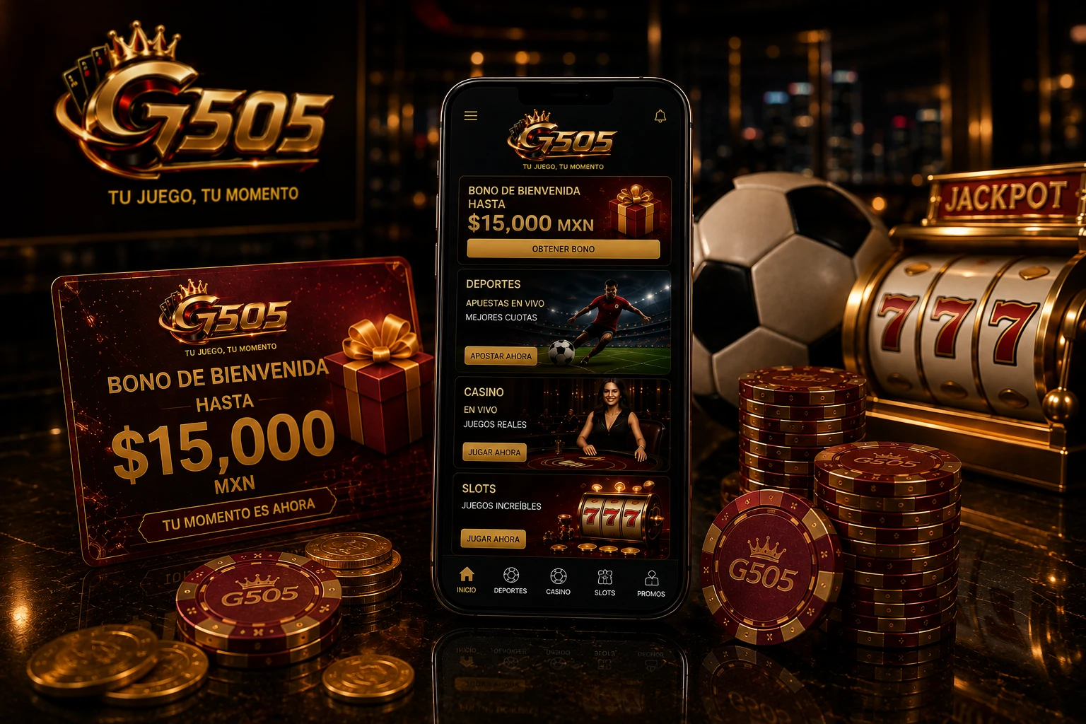 Bonos G505 para casino y deportes
