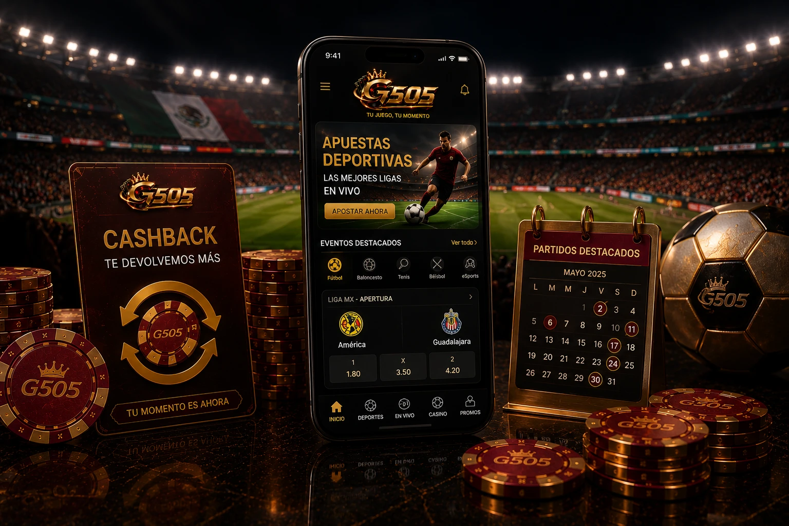 Recompensa G505 para evento deportivo