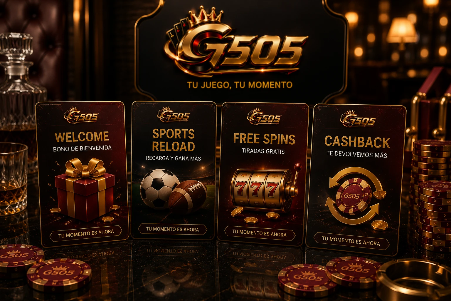 Tarjetas de bonos destacados G505